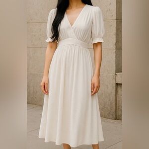 DKNY Cream Maxi Dress